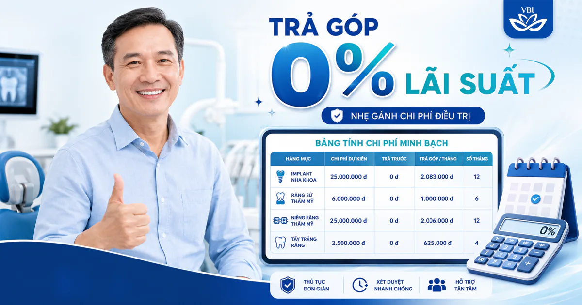 Trồng Răng Implant Trả Góp 0% Lãi Suất Tại Hà Nội: Hướng Dẫn Thủ Tục Trọn Gói