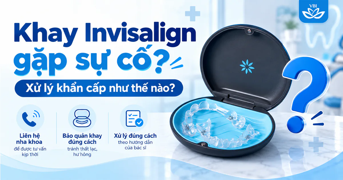 Mất khay Invisalign giữa chừng phải làm sao? Cách xử lý khẩn cấp tránh xô lệch răng